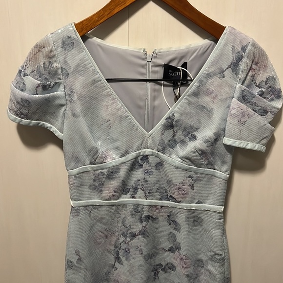 Brand new with tag Marchesa Notte light blue sequin dress size 2 - Picture 6 of 15
